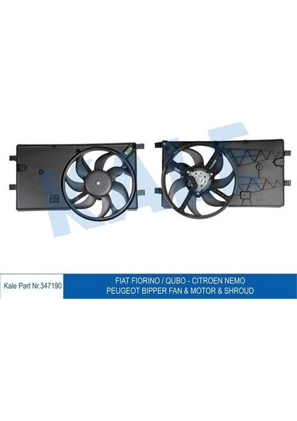 347190 Fan Motoru Nemo Bipper 1.4hdı Nemo Bipper 1.3hdı Fiorino 1.3jtd 75BG Euro 5 Klimalı 51780703