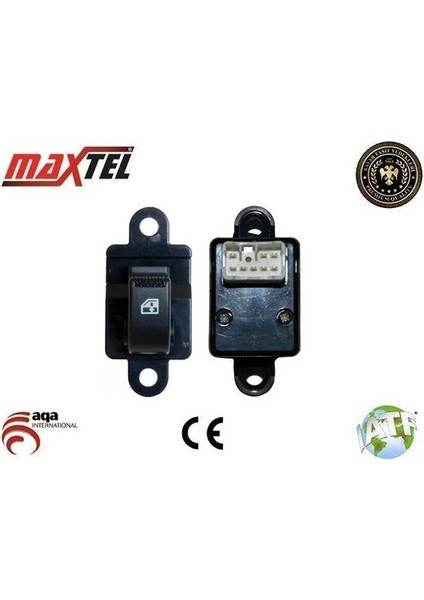 18203030 Cam Kaldırma Anahtarı Sağ 8 Fişli Hyundai Atos 98-Getz 02-05 Kia Picanto 04-