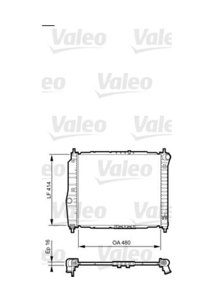 735157 Motor Radyatörü M.t Aveo Kalos 1.2 1.4 T200 T250 T255 480X418X16 96443475