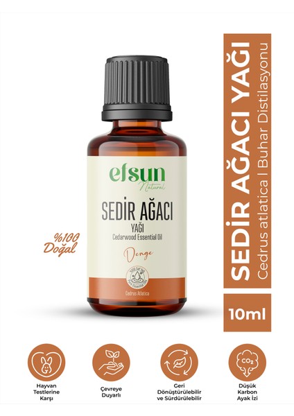 Sedir Ağacı Uçucu Yağı %100 Doğal Saf 10 ml