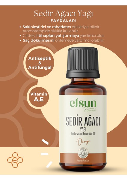 Sedir Ağacı Uçucu Yağı %100 Doğal Saf 10 ml