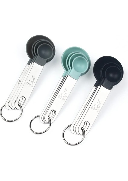 Siyah2 Tarzı Et Çok Amaçlı Kaşık Bardak Ölçme Aletleri Pp Pişirme Aksesuarları Paslanmaz Çelik Plastik Saplı Mutfak Aletleri (Yurt Dışından) modelleri