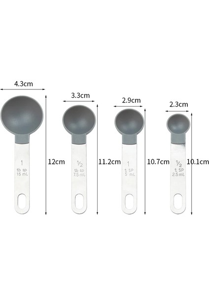 Siyah2 Tarzı Et Çok Amaçlı Kaşık Bardak Ölçme Aletleri Pp Pişirme Aksesuarları Paslanmaz Çelik Plastik Saplı Mutfak Aletleri (Yurt Dışından) fırsatları