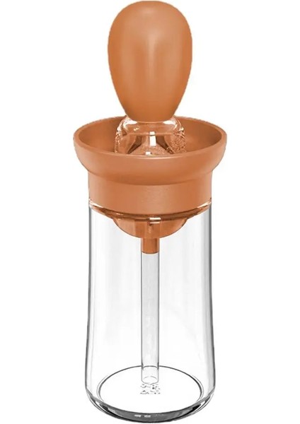 Kırmızı Stil 150ML Mutfak Yağ Şişesi Silikon Cam Yağ Kabı Fırçalı Barbekü Sprey Şişesi Yağ Dağıtıcı Mutfak Pişirme Barbekü Için (Yurt Dışından)