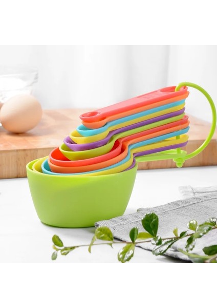 Renkli 12 Adet Tarzı Diğer Ölçek Ölçme Kaşığı Mutfak Ölçüm Setleri Alet ve Aksesuarlar Pişirme Aksesuarları Araçlar Attrezzi Da Cucina (Yurt Dışından) fırsatları