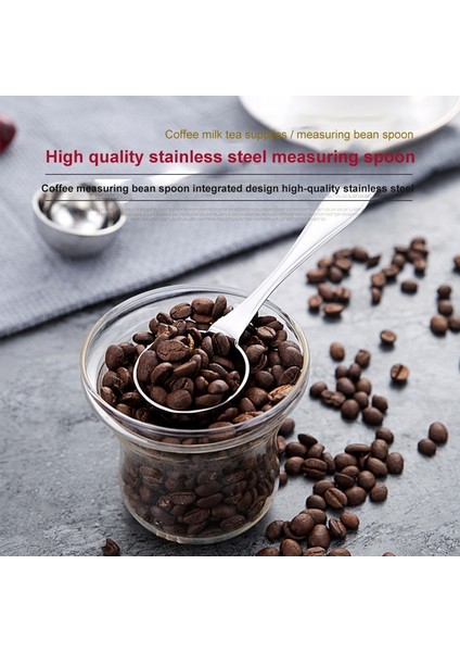 01 15ML Tarzı 15G Paslanmaz Çelik Fasulye Kaşığı Kahve Kaşığı Entegre Kahve Tozu Ölçme Standart Kaşık Kahve Makinesi Bar Aksesuarı (Yurt Dışından) fiyatları