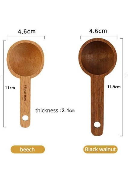 Siyah Ceviz Tarzı 1 Adet Uzun Saplı Ahşap Ölçme Kaşığı Ahşap Kahve Kaşığı Mutfak Çorba Kaşığı Ev Mutfak Ölçme Aletleri (Yurt Dışından) fırsatları