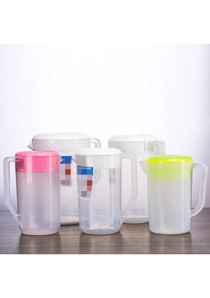 2400ML Tarzı 1 Adet Ölçme Su Isıtıcısı Ölçekli Içecek Saklama Kabı Kapaklı Isıya Dayanıklı Soğuk Su Sürahisi Plastik Suyu Sürahi L (Yurt Dışından) fırsatları