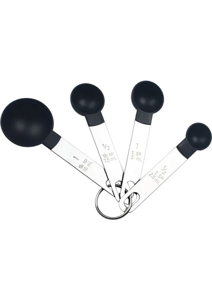 No.4 Tarzı 1 Takım Çok Amaçlı Paslanmaz Çelik ve Plastik Ölçme Kaşığı Ölçekli Bardak Pişirme Araçları Ev Kolu Mutfak Alet Malzemeleri (Yurt Dışından) modelleri