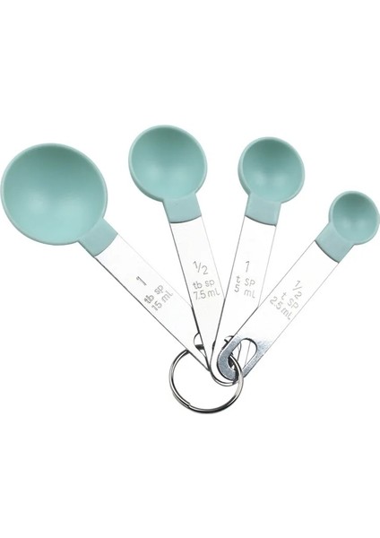 No.4 Tarzı 1 Takım Çok Amaçlı Paslanmaz Çelik ve Plastik Ölçme Kaşığı Ölçekli Bardak Pişirme Araçları Ev Kolu Mutfak Alet Malzemeleri (Yurt Dışından) fırsatları