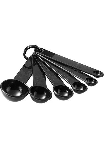 Siyah-6 Adet Kaşık Stili Plastik Olecranon Ölçme Fincan Ölçme Kaşığı Set Ece Dereceli Ölçme Kaşığı Set Ev Pişirme Araçları Mutfak S (Yurt Dışından)