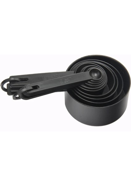 Siyah Stil Yeni Varış ve Siyah Renk Plastik Ölçme Fincanları ve Ölçme Kaşığı Kepçe Pişirme Kahve Çay Mutfak Aracı Lssjt (Yurt Dışından) modelleri