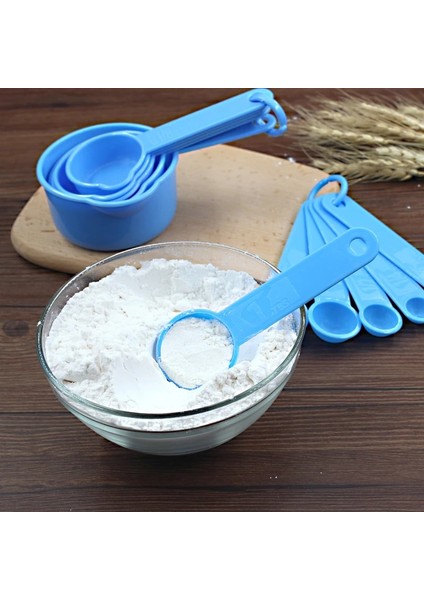4 Adet-Takım Tarzı Mutfak Ölçü Kaşığı Çay Kaşığı Kahve Kaşığı Kek Pişirme Un Ölçü Kapları Mutfak Pişirme Aletleri (Yurt Dışından)