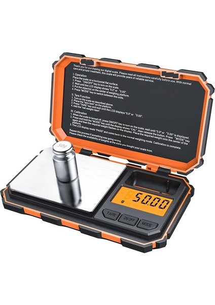 Siyah Stil 50 Gram 0.001GG Veya 0.01GG Mini Dijital Miligram Ölçeği Taşınabilir Takı Pişirme Ölçeği Mutfak Karat Ölçeği Wgg Kalibrasyon (Yurt Dışından) modelleri