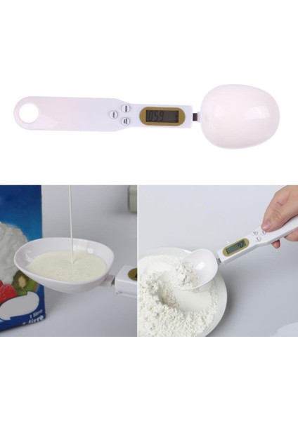 Taşınabilir 500G.1G Hassas Dijital Mutfak Ölçme Kaşıkları Elektronik Kaşık Ağırlık Hacmi Gıda LCD Ekran Gıda Ölçeği (Yurt Dışından)
