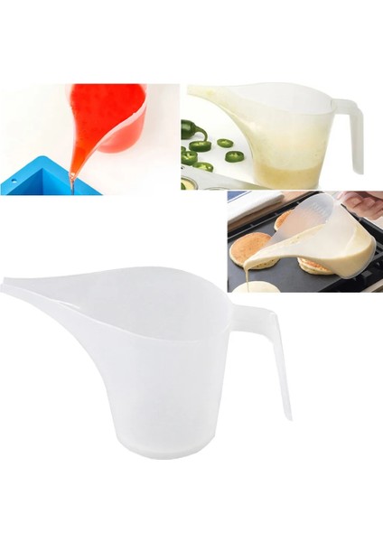 Ipucu Ağız Plastik Ölçme Sürahi Fincan Dereceli Yüzey Pişirme Mutfak Fırın Sıvı Ölçü Konteyner Pişirme Araçları # T1P (Yurt Dışından) modelleri