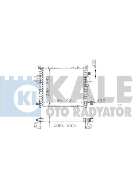 0525261AB Motor Radyatör Twingo 1.1y 8V Rn Rt 7701045211