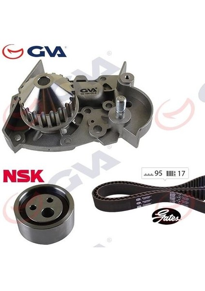 59WPK1411 Devirdaimlı Eksantrik Gergi Kiti 095X170 Clio I 90-98 Renault 19 90-98 1.2-1.4-Megane I 96-99 1.4-1.6 7701472726