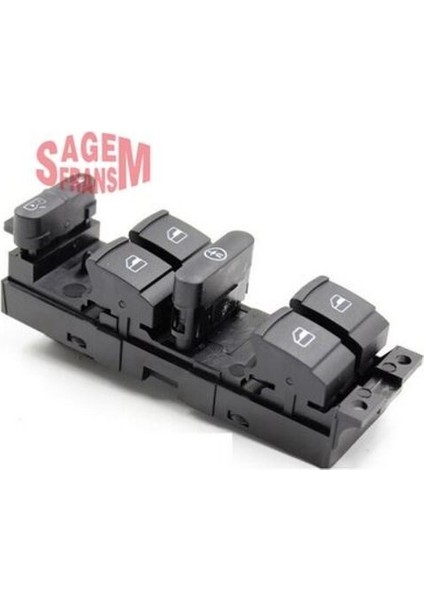 400109 Cam Açma Kapama ve Emniyet Kilit Anahtarı Surucu Tarafı Dörtlü Fabia 00-08 Octavia 97-11 Superb 02-07 1J4959857A