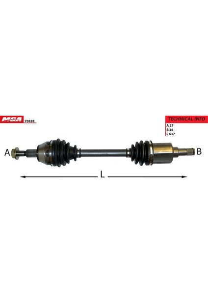 70928 Aks Komple Sol Focus C-Max 1.6t Dcı 10 AV613B437CD