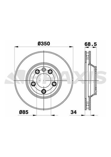 AD1009 Ön Fren Disk Aynası Sol Havalı Audi Q7 Porsche Cayenne Panamera Touareg 02- 7L8615301