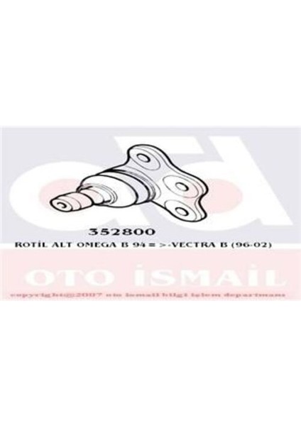 JBJ100 Alt Rotil Astra G Astra H Vectra B Zafira B Omega B Saab 9-5 97-01 352800