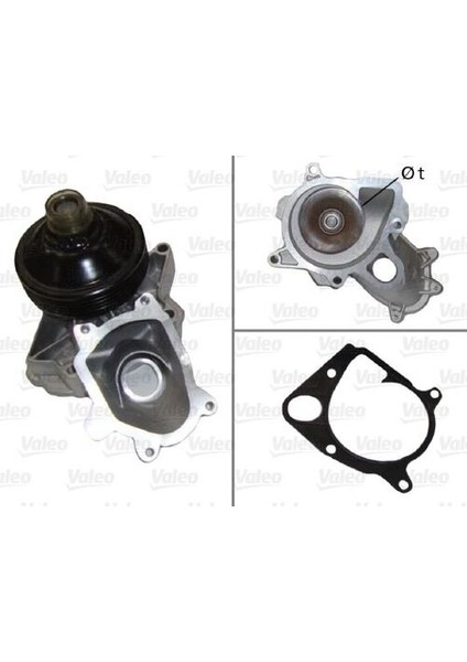 506663 Devirdaim Su Pompası Bmw E46 E38 E39 E53 Land Rover Range Rover Iıı 02-08 11517786192