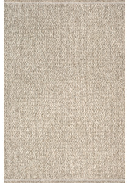 V5624 Bej Halı Kilim Salon Mutfak Koridor Yolluk Jüt Hasır Görünümlü Dokuma Makine Halı