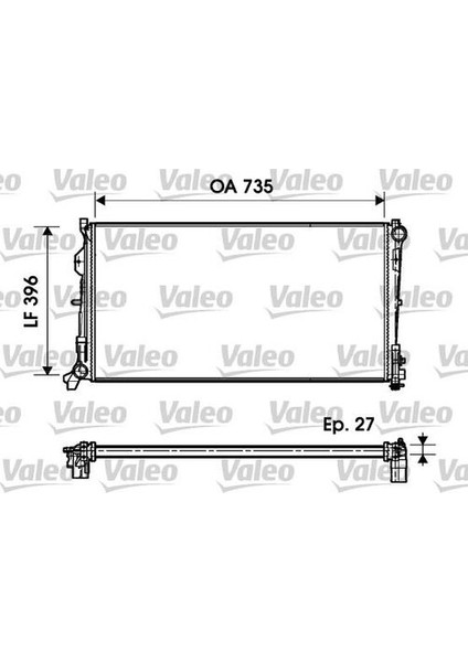 732956 Radyatör Chrysler Voyager Iıı 2.8 Crd 04 5142488AA