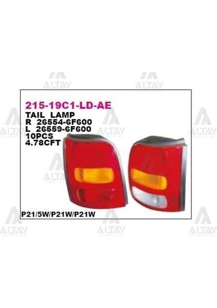 21519C1LLDAE Stop Lambası Sol Nissan Micra K11 98-98 265596F600