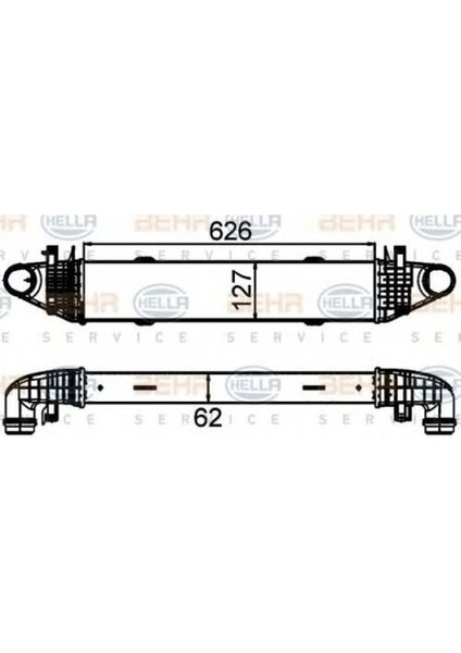 Mahle-Knecht-Behr CI428000S Turbosarj Radyatörü W204 07-14 S204 07-14 C204 11-W212 09-15 C207 10-16 A207 10-15 A2045000000