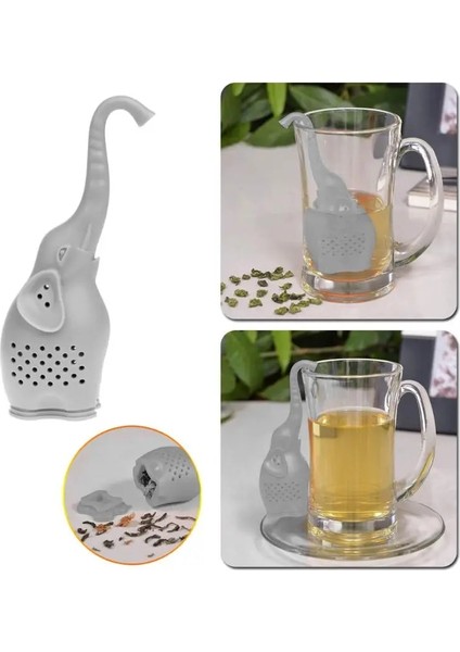 Mavi Stil Hayvan Çay Demlik Sevimli Küçük Fil Silikon Çay Süzgeç Kahve Gevşek Yaprak Süzgeç Çanta Kupa Filtre Difüzör Çay Aksesuarları (Yurt Dışından) fiyatları