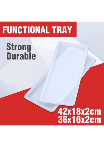 Büyük Stil Plastik Barbekü Yemek Tepsisi Çatal Bıçak Takımı Tepsisi Fonksiyonel Dayanıklı Güçlü Dikdörtgen Şekli Parçacık Kaymaz Yüzey Endüstriyel Donanım Tutun (Yurt Dışından) fiyatları