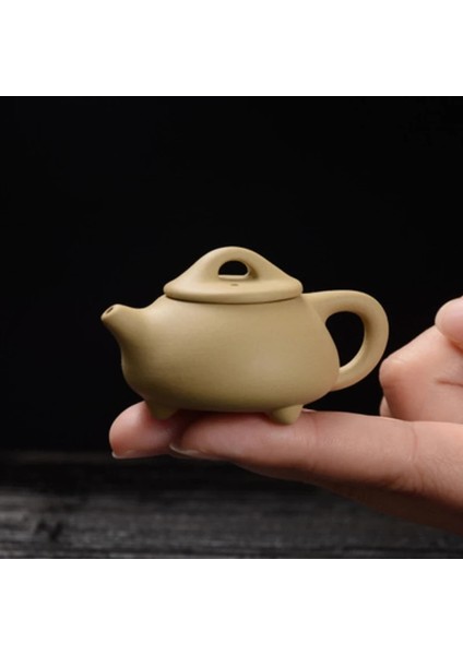 F Stili Mor Kil Çay Pet Mini Parmak Demlik Çay Pet Küçük Cep Çay Seti Süsler Çay Aksesuarları Çay Masa Dekorasyon Su Isıtıcısı (Yurt Dışından)