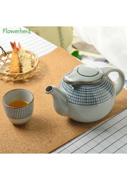 01-021 Stili Seramik Porselen Çay Bardağı Teaware Kung Fu Çay Seti Fincan Japon Tarzı Çorba Kasesi Kumtaşın El-Boyalı Kupa Yaratıcı Çay Fincanı (Yurt Dışından)