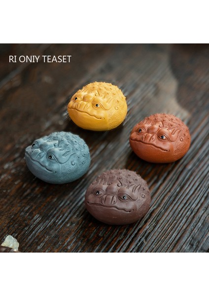 A2 Stili 5.1X4X3CM Butik El Yapımı Mor Kil Çay Evcil Hayvan Süsler Şanslı Altın Kurbağa Heykeli Hayvan Çay Heykelcik Teaware Dekorasyon Aksesuarları (Yurt Dışından) fiyatları