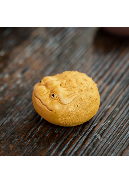 A2 Stili 5.1X4X3CM Butik El Yapımı Mor Kil Çay Evcil Hayvan Süsler Şanslı Altın Kurbağa Heykeli Hayvan Çay Heykelcik Teaware Dekorasyon Aksesuarları (Yurt Dışından) modelleri
