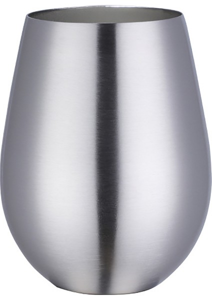 Gümüş Tarzı 304 Paslanmaz Çelik Şarap Bardakları Kahve Içecek Içecek Bira Drinkware Su Bardağı (Yurt Dışından)