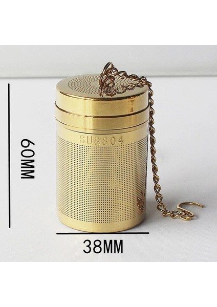 M Tarzı Golde Paslanmaz Çelik Çay Süzgeç Yaprak Baharat Bitkisel Demlik Yeniden Kullanılabilir Örgü Filtre Ev Mutfak Aksesuarları (Yurt Dışından)