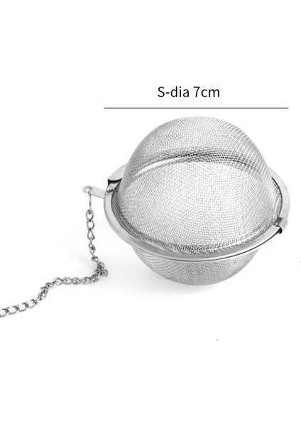 M-7cm Tarzı Yeniden Kullanılabilir 3 Boyutları Paslanmaz Çelik Çay Demlik Küre Kilitleme Baharat Çay Topu Süzgeç Örgü Kahve Filtresi Mutfak Teaware Aletler (Yurt Dışından)