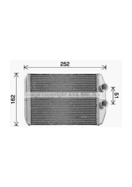 KRN022026 Kalorifer Radyatörü Nissan NV400- Opel Movano B- Renault Kangoo -Mercedes Citan 415 12- 7701209819