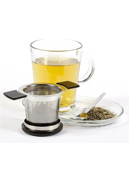 Kırmızı Stil Paslanmaz Çelik Çay Demlik Sepeti Çay Kahve Filtreleri Yeniden Kullanılabilir Filtre ve Kapaklı Ince Örgü Çay Süzgeci Mutfak Aksesuarları (Yurt Dışından) indirimleri