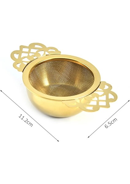 Gösterildiği Gibi Stil Damlalıklı Çay Süzgeçleri Paslanmaz Çelik Çay Demlik Seti Çay Filtresi Çift Kanatlı Kulplu Mutfak Aksesuarları Çay Keuken (Yurt Dışından) fırsatları