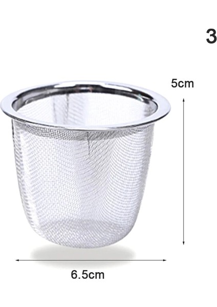 A3 Stili Yeniden Kullanılabilir Paslanmaz Çelik Hasır Çay Demlik Süzgeç Demlik Çay Yaprağı Baharat Filtre Drinkware Mutfak Aksesuarları Çapı .8cm (Yurt Dışından)