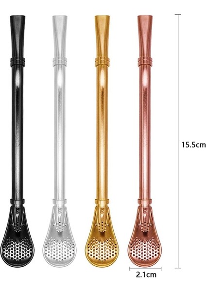 2 Adet Gümüş Tarzı 2 Adet Paslanmaz Çelik Hasır Filtre Kaşığı Metal Içme Samanı Yerba Mate Çay Bombilla Süzgeç Karıştırma Kaşığı Bar Çay Aksesuarları (Yurt Dışından) fiyatları