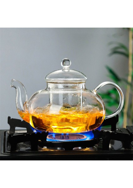 1000 ml Tarzı Isıya Dayanıklı Çiçek Çay Potu Demlik ile Yüksek Borosilikat Cam Çay Fincanı Kung Fu Çay Seti Büyük Kapasiteli Su Isıtıcısı Gaz Sobası Çaydanlık (Yurt Dışından) fiyatları