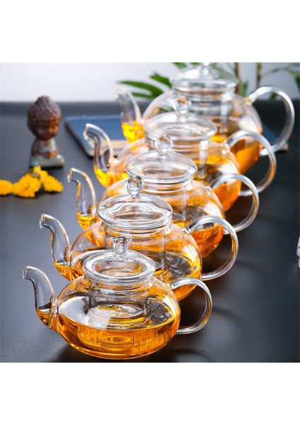 1000 ml Tarzı Isıya Dayanıklı Çiçek Çay Potu Demlik ile Yüksek Borosilikat Cam Çay Fincanı Kung Fu Çay Seti Büyük Kapasiteli Su Isıtıcısı Gaz Sobası Çaydanlık (Yurt Dışından) indirimleri