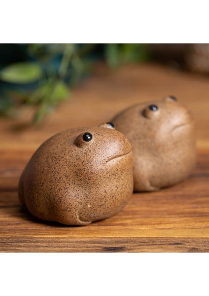 D Tarzı Porselen 5 cm Şanslı Kurbağa Çay Pet Zen Çay Seti Kaba Çömlek Jin Chan El Yapımı Çin Hayvan Sevimli Modern Tarzı Ev Dekor (Yurt Dışından)