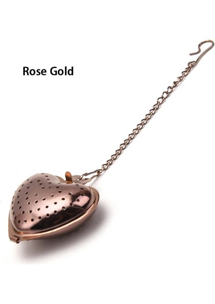 Gül Tarzı Faydalı Çay Otu Baharat Filtre Kevgir Kalp Şeklinde Demlik Filtre Süzgeç Topu Yeniden Kullanılabilir Metal Çay Poşeti Paslanmaz Çelik Demlik (Yurt Dışından)