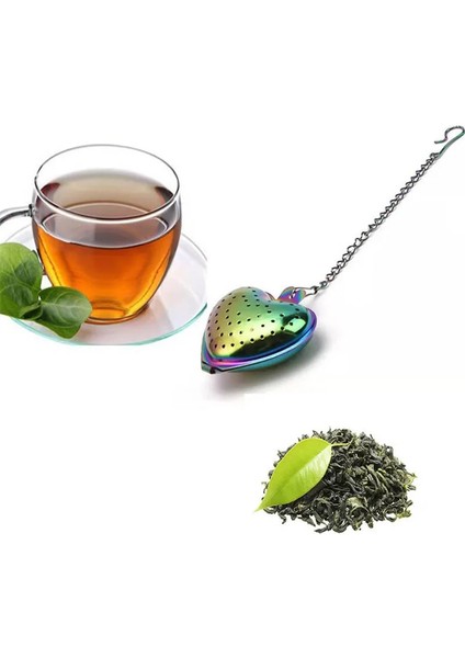 Gül Tarzı Faydalı Çay Otu Baharat Filtre Kevgir Kalp Şeklinde Demlik Filtre Süzgeç Topu Yeniden Kullanılabilir Metal Çay Poşeti Paslanmaz Çelik Demlik (Yurt Dışından) fırsatları